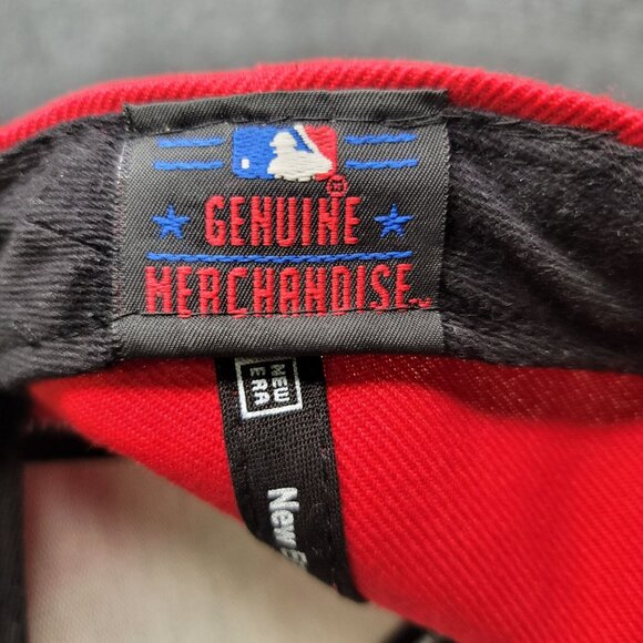 New Era Cincinnati Reds Snapback Hat Red Black MLB Genuine Merch Adjustable Cap - Picture 6 of 8